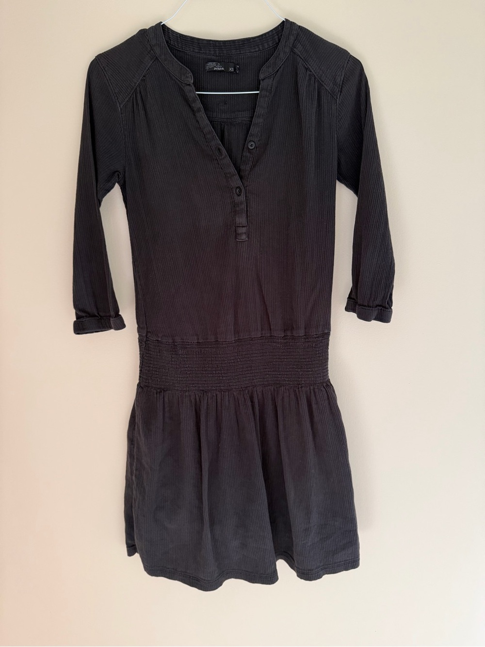 Prana Sugar Pine Dress 3/4 Sleeves